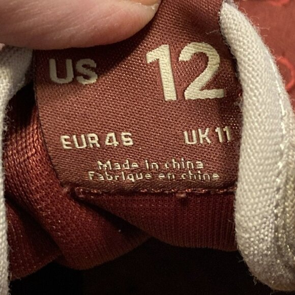 Saola Make An Impact Sustainable Mens 12 Ankle High Top Burgundy Red Shoes - Picture 10 of 14